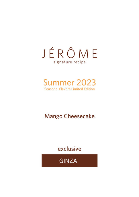 Seasonal | Mango Cheesecake for Summer 2023 - Limited Edition -