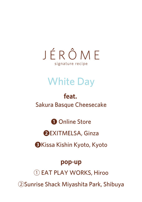 Seasonal | Sakura Basque Cheesecake for White Day 2023